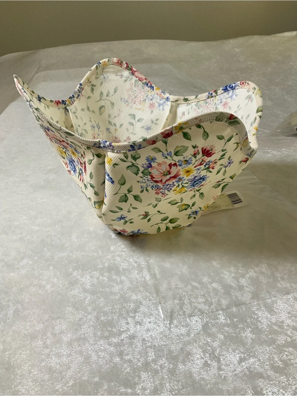 Longaberger 9” Bowl Spring Floral Basket Liner